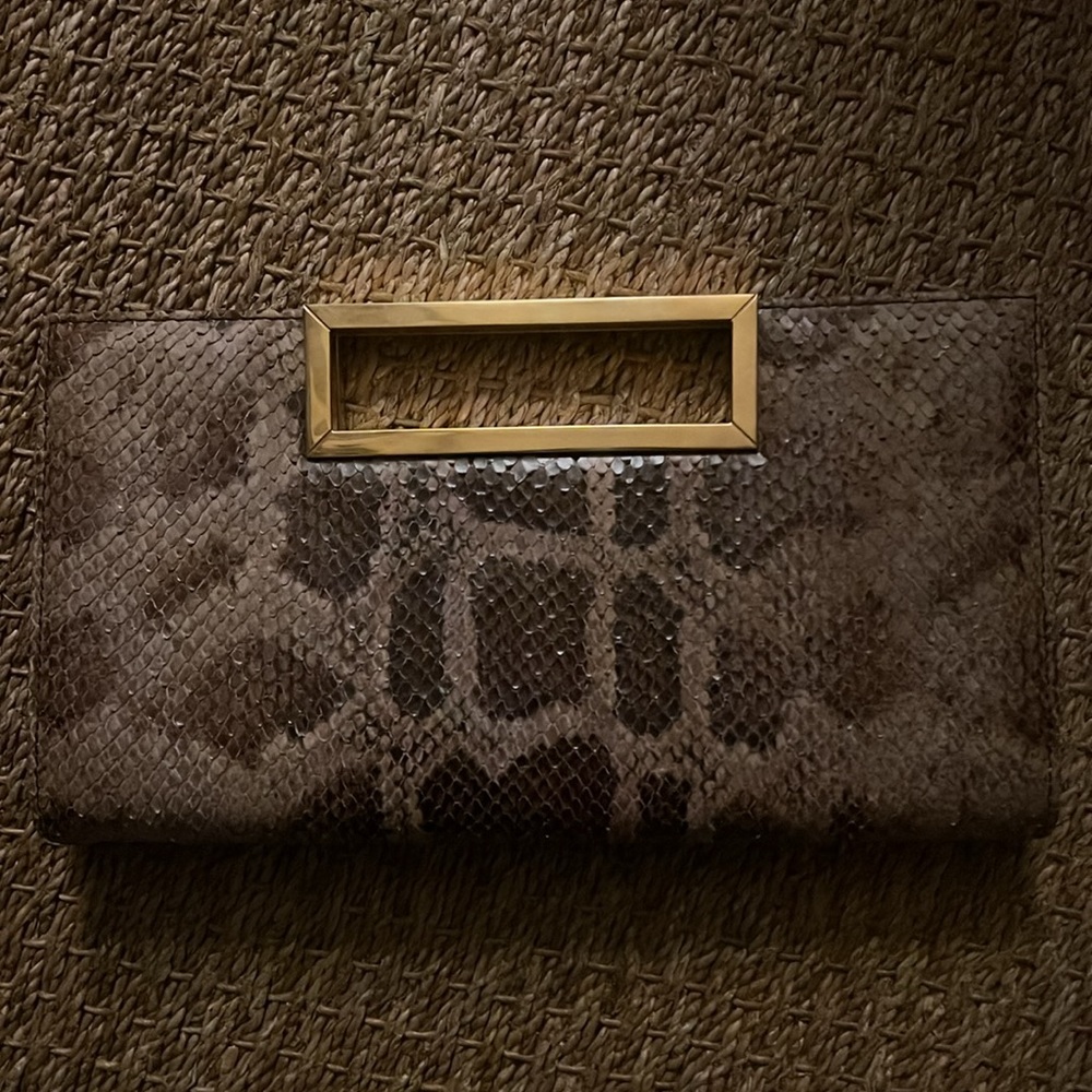Stuart Weitzman python clutch - Picture 2 of 8